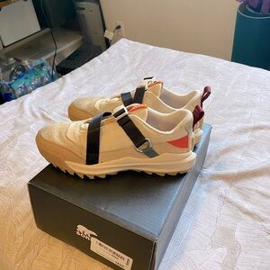 Sorel active hiking or athletic shoes. Slightly worn toes!